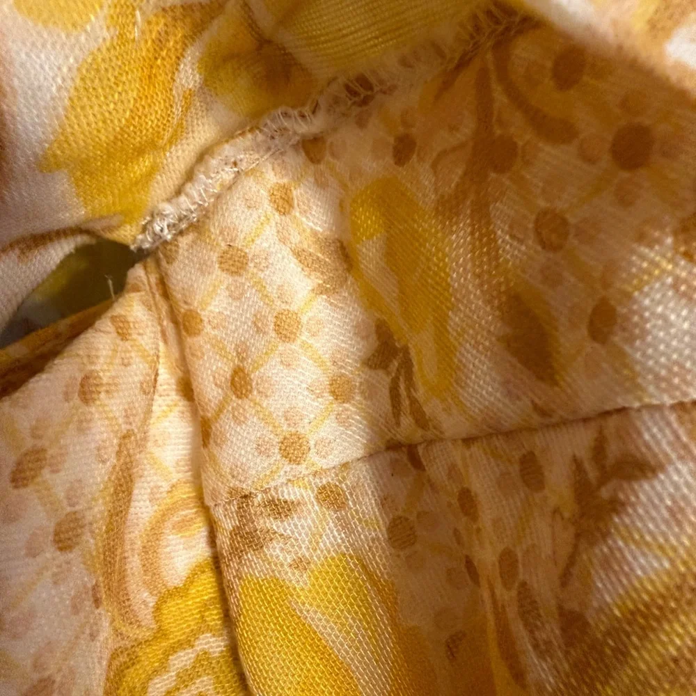 Zimmermann Postcard Bow Bodice Mini Dress. Yellow. No Belt. Size 3 US10 - Picture 16 of 16